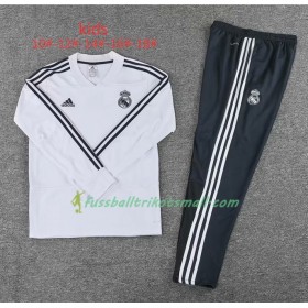 Real Madrid Kinder Sweatshirts Anzüge Weiß 2018-2019